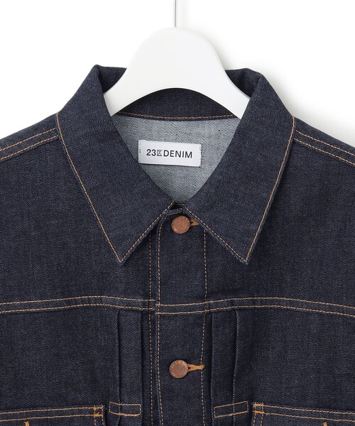 23区(ニジュウサンク)の「【洗える】23区DENIM ストレッチ ジャケット(デニムジャケット・レディース・スカイブルー系/ネイビー系・38/40/36)」の16枚目の写真