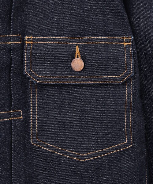 23区(ニジュウサンク)の「【洗える】23区DENIM ストレッチ ジャケット(デニムジャケット・レディース・スカイブルー系/ネイビー系・38/40/36)」の17枚目の写真