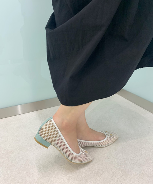 Bridget Birkin(ブリジットバーキン)の「【Bridget Birkin】アミメッシュリボンパンプス(531018)(パンプス・レディース・ホワイト/ブラック/ベージュ/ブラウン・23/24/22.5/24.5/23.5)」の12枚目の写真