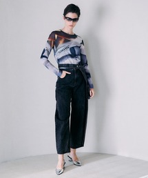 PRANK PROJECT マルチシアークルートップ マルチプリントシアークルートップ/Multi Printed See-through Crew