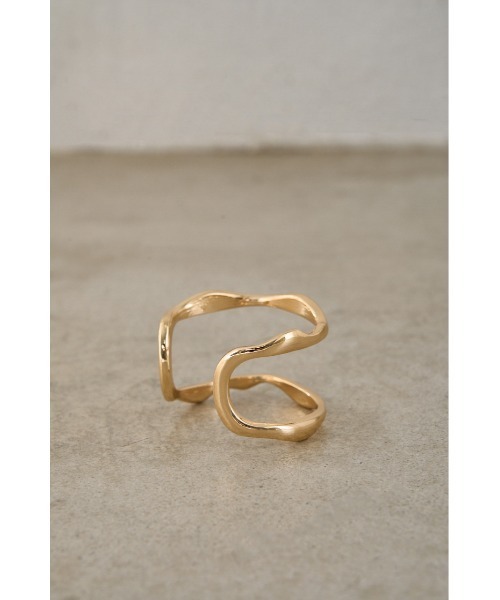 AZUL by moussy（アズールバイマウジー）の「DOUBLE RING BANGLES/ダブルリングバングル（バングル/リストバンド・レディース・シルバー/ゴールド系その他・FREE）」の11枚目の写真