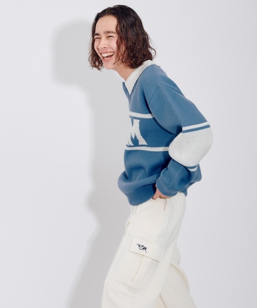 FCMM(エフシーエムエム)の「【日本限定アイテム】BI COLOR KINT POLO/バイカラーニットポロ(ニット/セーター・メンズ・ブラック/グリーン/ブルー・LARGE/MEDIUM)」の13枚目の写真