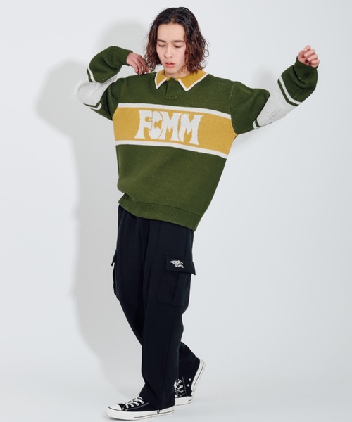 FCMM(エフシーエムエム)の「【日本限定アイテム】BI COLOR KINT POLO/バイカラーニットポロ(ニット/セーター・メンズ・ブラック/グリーン/ブルー・LARGE/MEDIUM)」の9枚目の写真