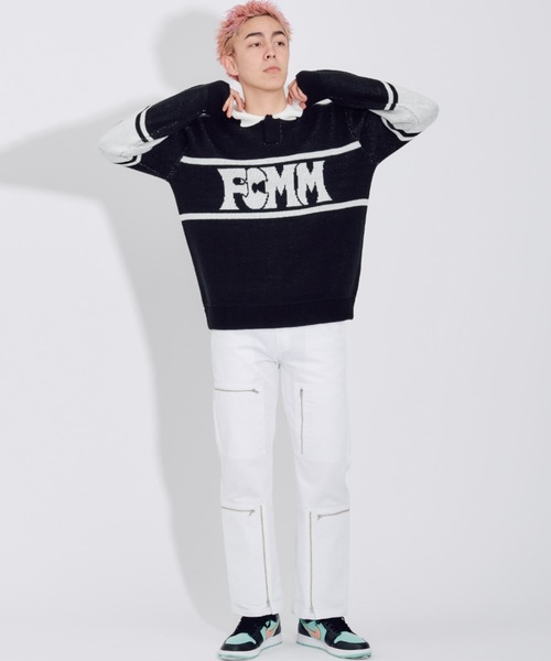 FCMM(エフシーエムエム)の「【日本限定アイテム】BI COLOR KINT POLO/バイカラーニットポロ(ニット/セーター・メンズ・ブラック/グリーン/ブルー・LARGE/MEDIUM)」の6枚目の写真
