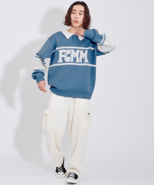 FCMM(エフシーエムエム)の「【日本限定アイテム】BI COLOR KINT POLO/バイカラーニットポロ(ニット/セーター・メンズ・ブラック/グリーン/ブルー・LARGE/MEDIUM)」の14枚目の写真