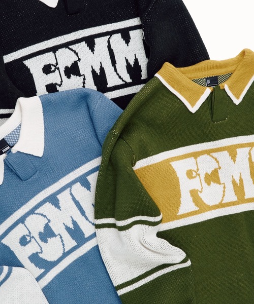 FCMM(エフシーエムエム)の「【日本限定アイテム】BI COLOR KINT POLO/バイカラーニットポロ(ニット/セーター・メンズ・ブラック/グリーン/ブルー・LARGE/MEDIUM)」の17枚目の写真