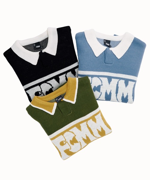 FCMM(エフシーエムエム)の「【日本限定アイテム】BI COLOR KINT POLO/バイカラーニットポロ(ニット/セーター・メンズ・ブラック/グリーン/ブルー・LARGE/MEDIUM)」の18枚目の写真