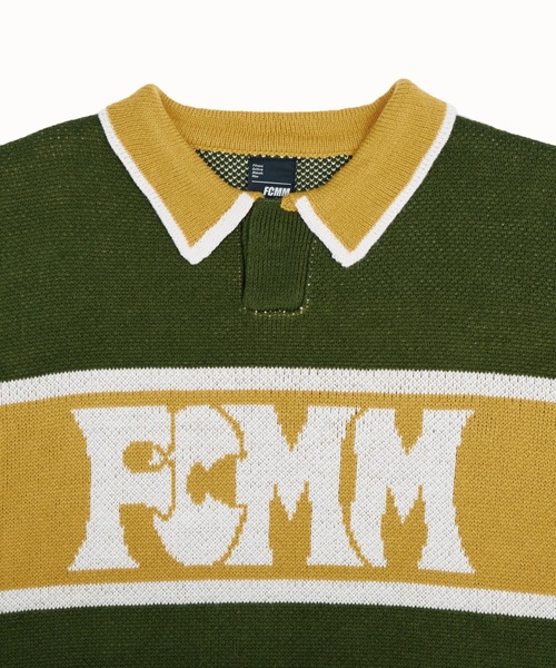 FCMM(エフシーエムエム)の「【日本限定アイテム】BI COLOR KINT POLO/バイカラーニットポロ(ニット/セーター・メンズ・ブラック/グリーン/ブルー・LARGE/MEDIUM)」の12枚目の写真