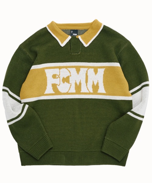 FCMM(エフシーエムエム)の「【日本限定アイテム】BI COLOR KINT POLO/バイカラーニットポロ(ニット/セーター・メンズ・ブラック/グリーン/ブルー・LARGE/MEDIUM)」の11枚目の写真
