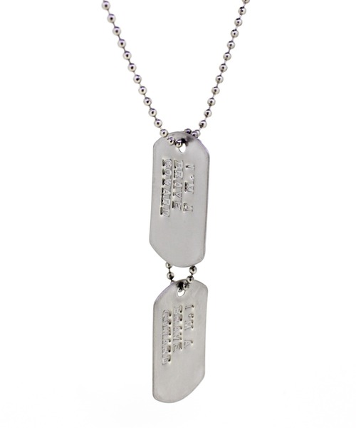 【送料込】RICK OWENS_Hollywood ドッグタグ ネックレス Rick Owens Dog Tag Necklace in Silver | SVD