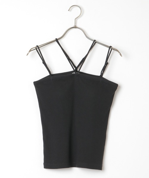 Honeys(ハニーズ)の「カップ付ベアトップ(キャミソール・レディース・ライトベージュ/ホワイト/ブラック・L/M/S)」の11枚目の写真