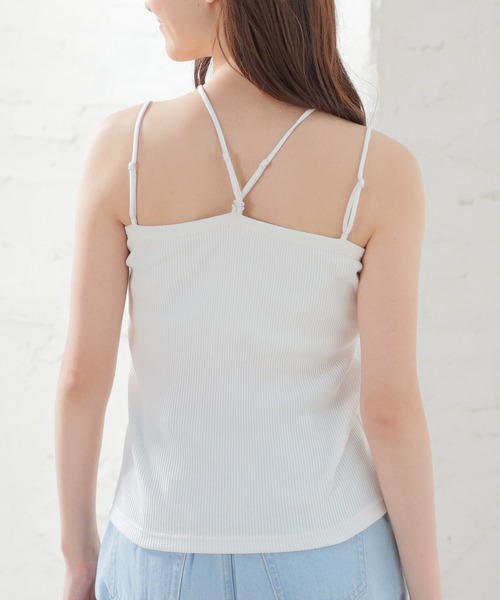 Honeys(ハニーズ)の「カップ付ベアトップ(キャミソール・レディース・ライトベージュ/ホワイト/ブラック・L/M/S)」の18枚目の写真