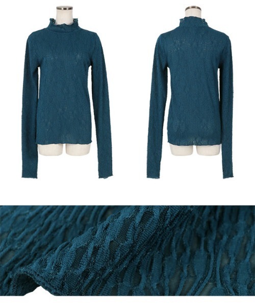 KOBE LETTUCE(コウベレタス)の「シアージャガードフィンガーホールプルオーバー(その他トップス・レディース・オフホワイト/ライム/ラベンダー/ブルー/ブラック・FREE)」の6枚目の写真