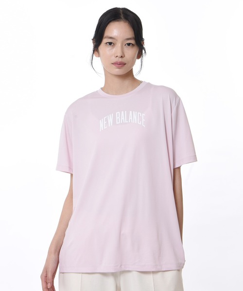 NEW BALANCE(ニューバランス)の「Relentless グラフィック オーバーサイズショートスリーブTシャツ(Tシャツ/カットソー・レディース・ホワイト/ピンクベージュ/ブラック・X-LARGE/SMALL/MEDIUM/LARGE)」の3枚目の写真