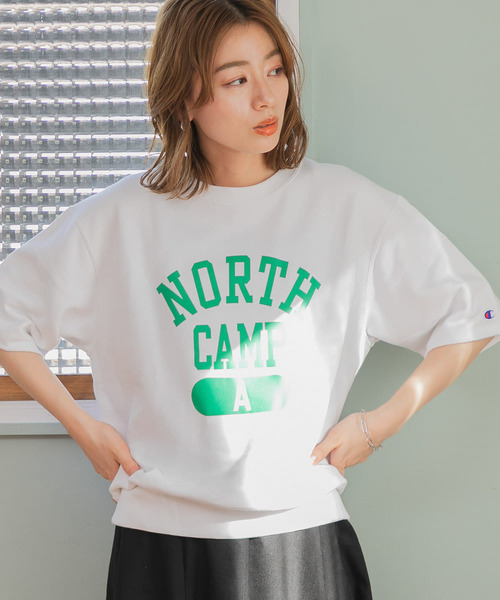 Champion(チャンピオン)の「『別注』Champion×Sonny Label ロゴスェットTシャツ(Tシャツ/カットソー・レディース・ブラック/オートミール/グレー/ホワイト・LARGE/MEDIUM)」の1枚目の写真