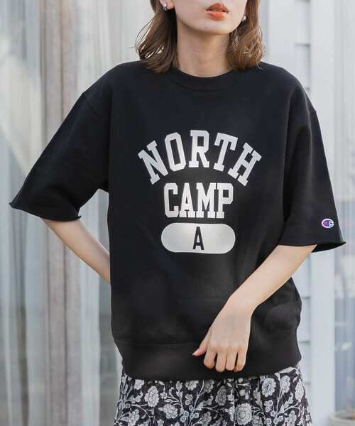 Champion(チャンピオン)の「『別注』Champion×Sonny Label ロゴスェットTシャツ(Tシャツ/カットソー・レディース・ブラック/オートミール/グレー/ホワイト・LARGE/MEDIUM)」の2枚目の写真