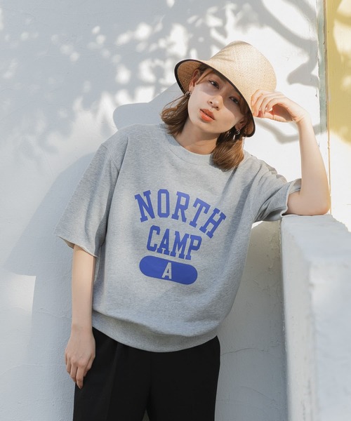 Champion(チャンピオン)の「『別注』Champion×Sonny Label ロゴスェットTシャツ(Tシャツ/カットソー・レディース・ブラック/オートミール/グレー/ホワイト・LARGE/MEDIUM)」の22枚目の写真