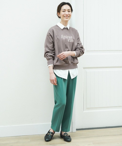 Elura（エルーラ）の「アイロンいらずレギュラーシャツ（シャツ/ブラウス・レディース・ホワイト系その他5/ネイビー/ホワイト・LARGE/MEDIUM/SMALL）」の21枚目の写真