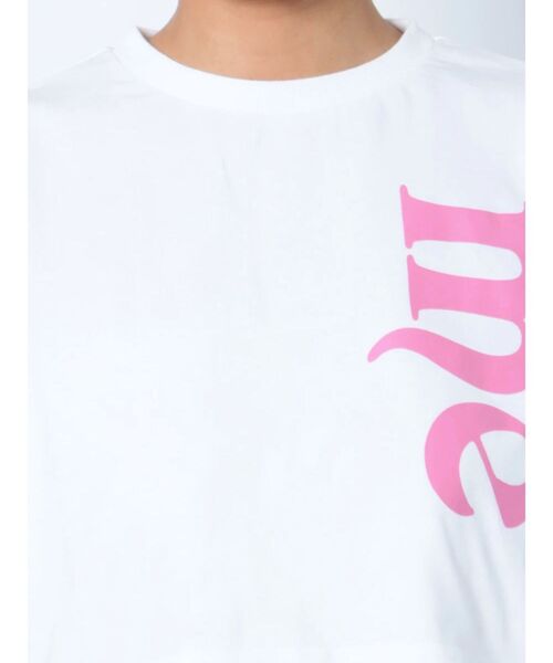 jouetie(ジュエティ)の「me jane クロップド Tシャツ【コラボ】(Tシャツ/カットソー・レディース・ブラック/オフホワイト/オレンジ・MEDIUM)」の14枚目の写真