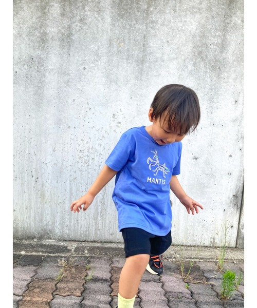 Moujonjon（ムージョンジョン）の「昆虫刺繍半袖Ｔシャツ（Tシャツ/カットソー・キッズ・ダークオレンジ/グリーン/ベージュ/ロイヤルブルー・80/90/100/110/120/130/140）」の6枚目の写真