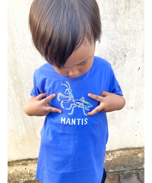 Moujonjon（ムージョンジョン）の「昆虫刺繍半袖Ｔシャツ（Tシャツ/カットソー・キッズ・ダークオレンジ/グリーン/ベージュ/ロイヤルブルー・80/90/100/110/120/130/140）」の11枚目の写真