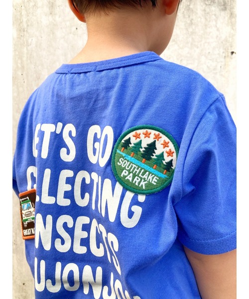 Moujonjon（ムージョンジョン）の「昆虫刺繍半袖Ｔシャツ（Tシャツ/カットソー・キッズ・ダークオレンジ/グリーン/ベージュ/ロイヤルブルー・80/90/100/110/120/130/140）」の9枚目の写真