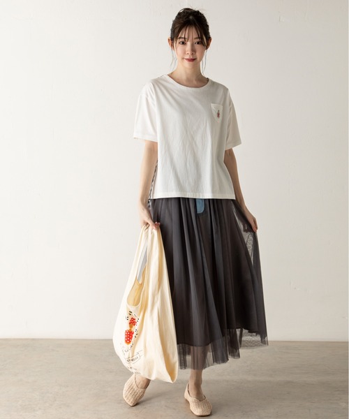 MILLION CARATS（ミリオンカラッツ）の「【MOTTAINAI】ポートレートエコバッグ（エコバッグ/サブバッグ・レディース・オフホワイト・FREE）」の3枚目の写真