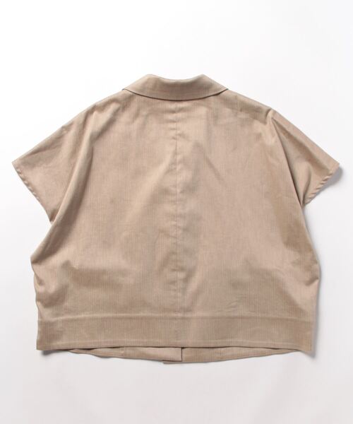 レディース エリオポール LINEN BREND HERRINGBONE SHIRT JK