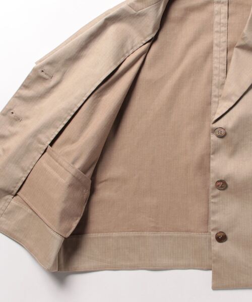 エリオポール LINEN BREND HERRINGBONE SHIRT JK heliopole(エリオ 