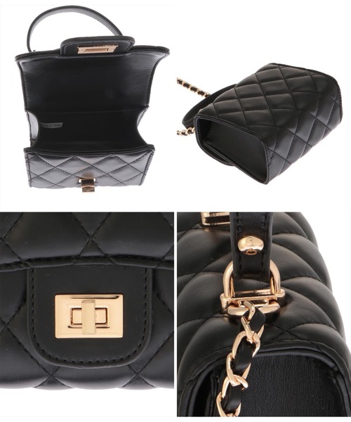 LATINA（ラティーナ）の「ミニマルキルティングバッグ（ハンドバッグ・レディース・ブラック・FREE）」の12枚目の写真