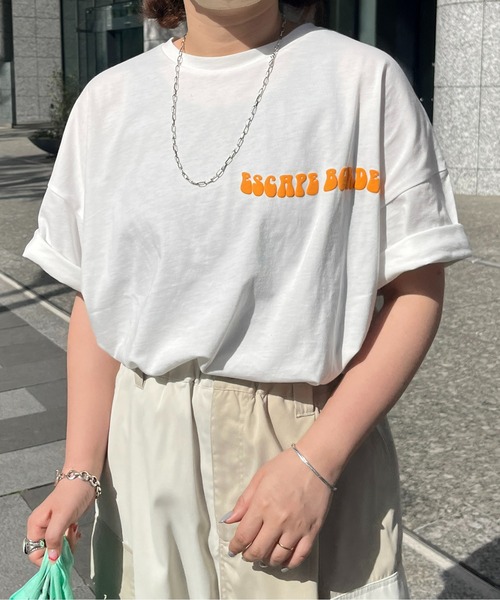 CPCM（シーピーシーエム）の「立体ぷくぷく花ロゴTシャツ（Tシャツ/カットソー・レディース・グレー/オフホワイト/イエロー系その他・FREE）」の21枚目の写真