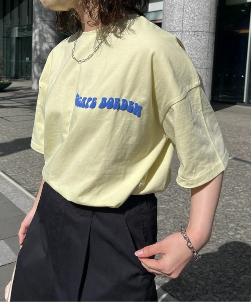 CPCM（シーピーシーエム）の「立体ぷくぷく花ロゴTシャツ（Tシャツ/カットソー・レディース・グレー/オフホワイト/イエロー系その他・FREE）」の22枚目の写真