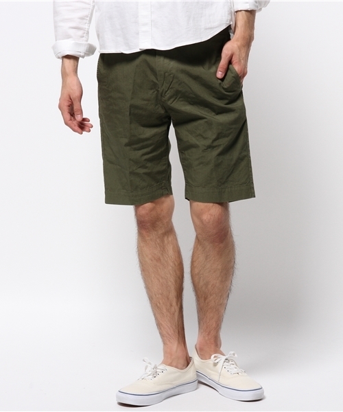 JOURNAL STANDARD relume（ジャーナルスタンダード　レリューム）の「ハイカウントクロスショーツ #（その他パンツ・メンズ・ベージュ系その他/カーキ/ネイビー/ベージュ・LARGE/MEDIUM/SMALL）」の20枚目の写真