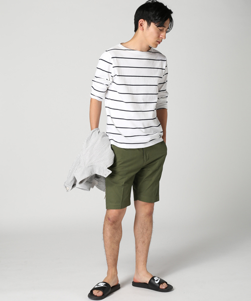 JOURNAL STANDARD relume（ジャーナルスタンダード　レリューム）の「ハイカウントクロスショーツ #（その他パンツ・メンズ・ベージュ系その他/カーキ/ネイビー/ベージュ・LARGE/MEDIUM/SMALL）」の16枚目の写真