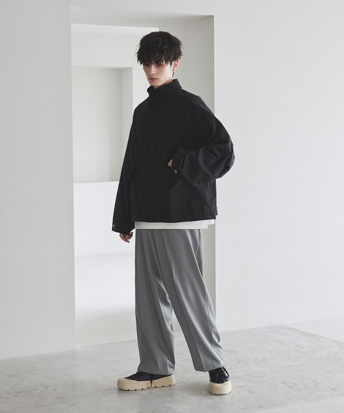 CTHY(シティ)の「ポリストレッチセンタープリーツバギーイージースラックス(スラックス・メンズ・ブルー/アイボリー/チャコール/ブラック/ライトグレー・M/L/XL/S)」の21枚目の写真