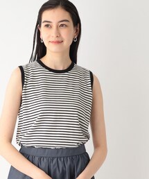 OPAQUE.CLIP | オーガニックコットン ノースリーブニット【洗える/UVケア】(ニット/セーター)