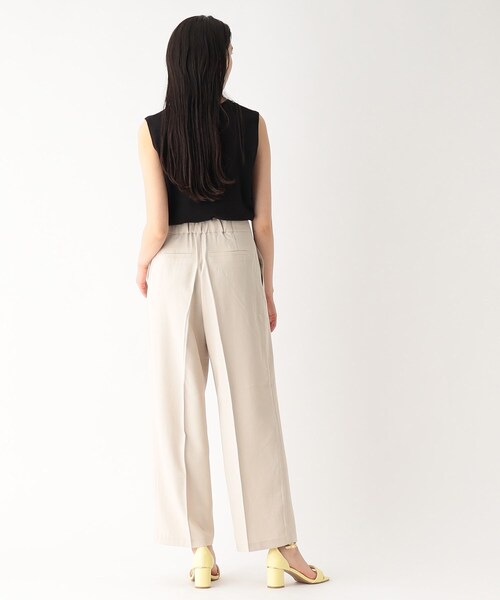 OPAQUE.CLIP(オペークドットクリップ)の「◆オーガニックコットン ノースリーブニット【洗える/UVケア】(ニット/セーター・レディース・ピンク系/ブラック/ホワイト系5/ライトブルー・40/38)」の9枚目の写真