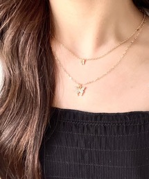 cuorequal（クオレコール）の「バタフライレイヤーネックレス（ネックレス）」