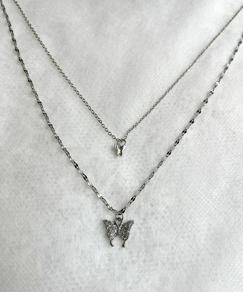 cuorequal(クオレコール)の「バタフライレイヤーネックレス(ネックレス・レディース・ゴールド/シルバー・FREE)」の20枚目の写真