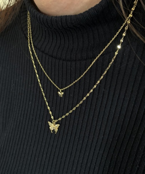 cuorequal(クオレコール)の「バタフライレイヤーネックレス(ネックレス・レディース・ゴールド/シルバー・FREE)」の22枚目の写真