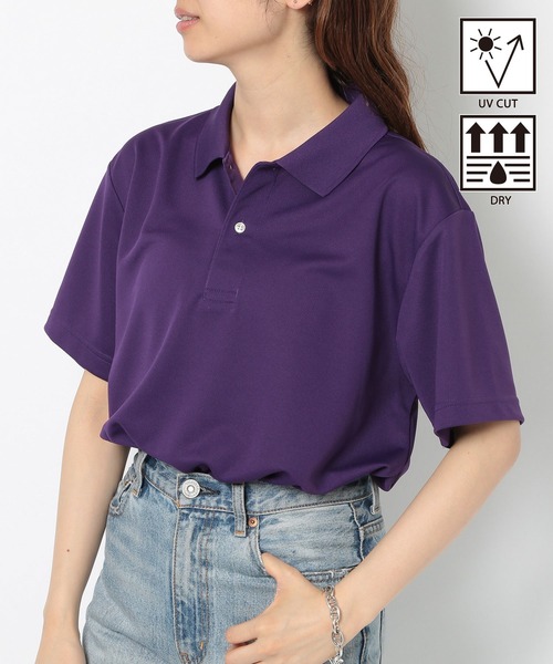 United Athle（ユナイテッドアスレ）の「夏に快適なドライ素材！【United Athle】吸水速乾・UVカット！4.1オンス スペシャルドライアスレチック ポロシャツ ゴルフ テニス スポーツ 5910（ポロシャツ・レディース・レッド/イエロー/グリーン/ロイヤルブルー/ブラック/ネイビー/ホワイト/ライトグリーン/ピンク/パープル/オレンジ/ターコイズブルー/ライトピンク/ライトブルー/バーガンディー・S/L/M/XL）」の9枚目の写真