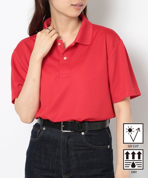 United Athle（ユナイテッドアスレ）の「夏に快適なドライ素材！【United Athle】吸水速乾・UVカット！4.1オンス スペシャルドライアスレチック ポロシャツ ゴルフ テニス スポーツ 5910（ポロシャツ・レディース・レッド/イエロー/グリーン/ロイヤルブルー/ブラック/ネイビー/ホワイト/ライトグリーン/ピンク/パープル/オレンジ/ターコイズブルー/ライトピンク/ライトブルー/バーガンディー・S/L/M/XL）」の13枚目の写真