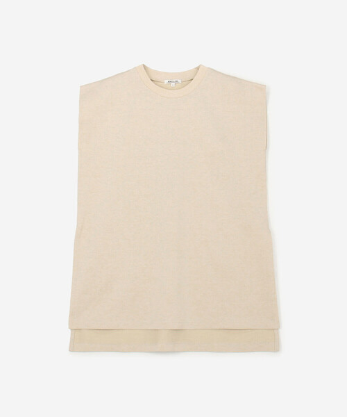 Morris & Sons（モリスアンドサンズ）の「MORRIS & SONS | ノースリーブカットソー WOMEN（Tシャツ/カットソー・レディース・ベージュ/ネイビー/ホワイト/グレー/ブラック・F）」の4枚目の写真