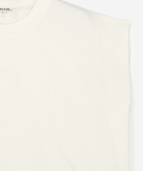 Morris & Sons（モリスアンドサンズ）の「MORRIS & SONS | ノースリーブカットソー WOMEN（Tシャツ/カットソー・レディース・ベージュ/ネイビー/ホワイト/グレー/ブラック・F）」の9枚目の写真