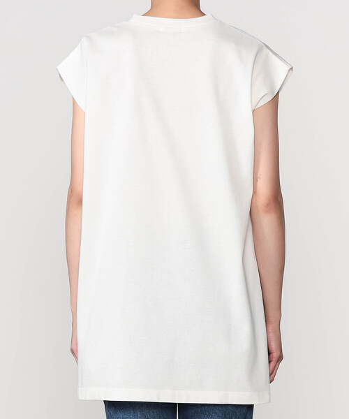 Morris & Sons（モリスアンドサンズ）の「MORRIS & SONS | ノースリーブカットソー WOMEN（Tシャツ/カットソー・レディース・ベージュ/ネイビー/ホワイト/グレー/ブラック・F）」の13枚目の写真