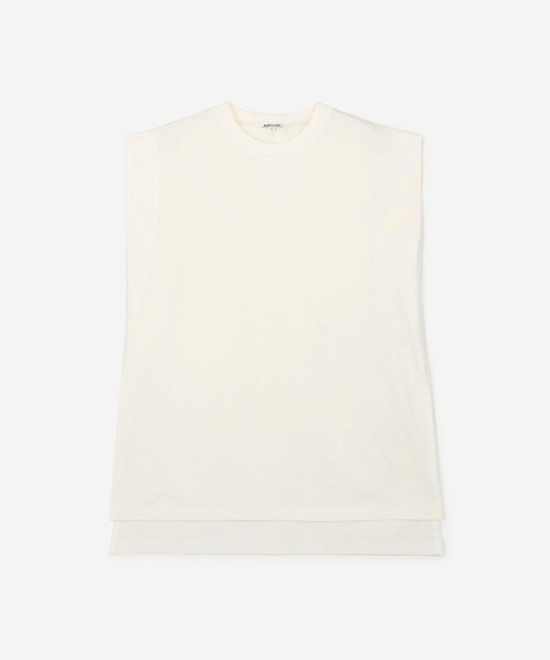 Morris & Sons（モリスアンドサンズ）の「MORRIS & SONS | ノースリーブカットソー WOMEN（Tシャツ/カットソー・レディース・ベージュ/ネイビー/ホワイト/グレー/ブラック・F）」の15枚目の写真