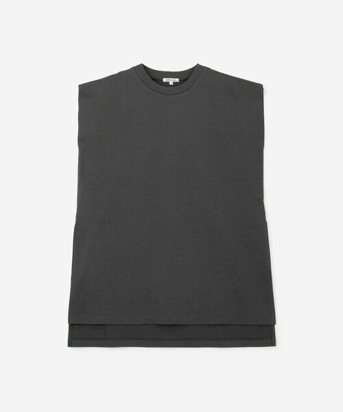 Morris & Sons（モリスアンドサンズ）の「MORRIS & SONS | ノースリーブカットソー WOMEN（Tシャツ/カットソー・レディース・ベージュ/ネイビー/ホワイト/グレー/ブラック・F）」の16枚目の写真