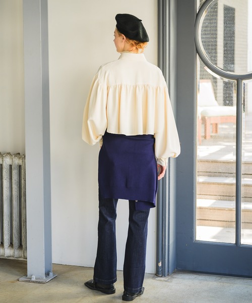 Birthday room（バースデイルーム）の「前ポケット付きデニムパンツ（デニムパンツ・レディース・ネイビー・SMALL/MEDIUM/LARGE）」の17枚目の写真