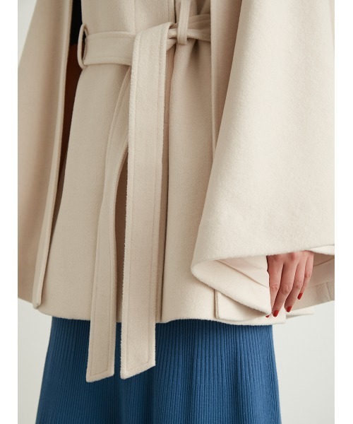 LILY BROWN（リリーブラウン）の「2wayケープコート（その他アウター・レディース・チェック/グレー/アイボリー・FREE）」の13枚目の写真