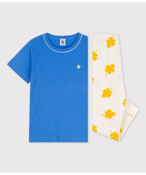 【セール】プリント半袖パジャマ（ルームウェア/パジャマ）｜PETIT BATEAU（プチバトー）